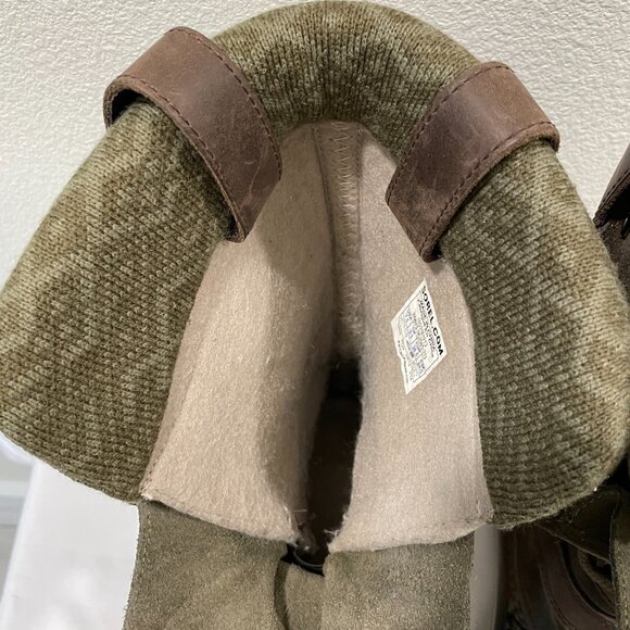 SOREL "Joan of Arctic Premium" Waterproof Boot Olive/Black/Multi Women Size 7.5 - Picture 4 of 16